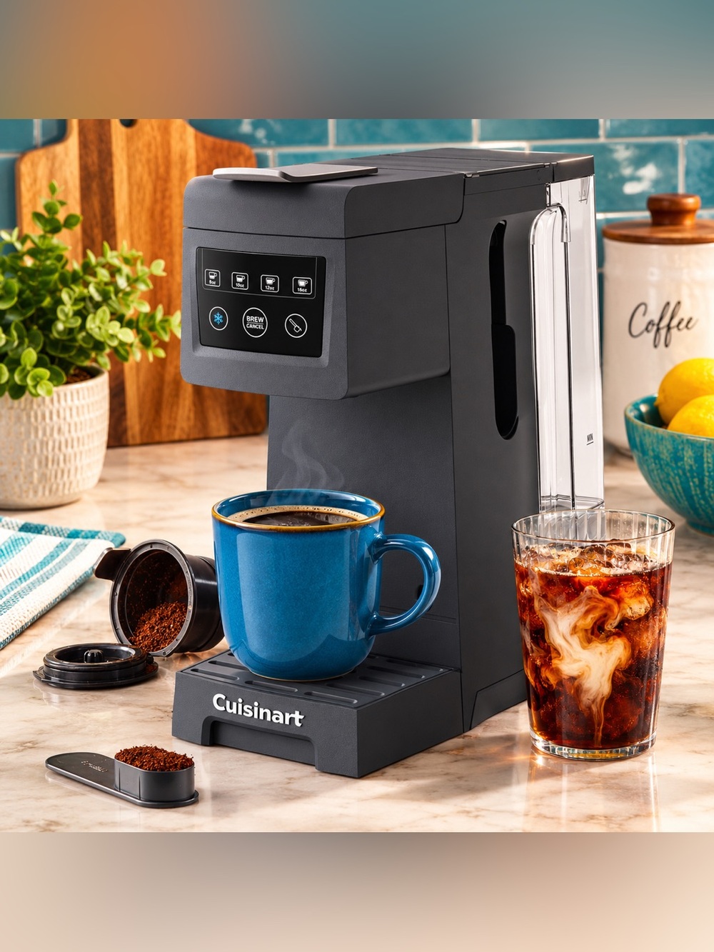 Cuisinart SS-27PC Hot Cold Brew Single Serve Coffee Maker NEW